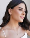 Conjunto Retangular Cravejado Cristal Banhado na Ouro 18K