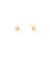 Brinco Flor Lisa 6 mm Banhado a Ouro 18K