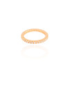 Anel Cravejado Cristal Tamanho 18 Banhado a Ouro 18K