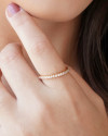 Anel Cravejado Cristal Tamanho 18 Banhado a Ouro 18K