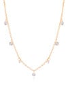 Gargantilha Elos Americanos Pontos de Luz Cristal Banhado a Ouro 18K - 50 cm