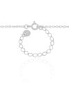 Gargantilha Elos Americanos Pontos de Luz Cristal Ródio Branco - 50 cm
