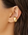 Piercing Abaulado Liso Banhado a Ouro 18K