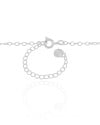 Gargantilha Elos Cereja Cravejado Cristal Ródio Branco - 45 cm