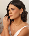 Choker Elos Gomos Lisos 4 mm Banhado a Ouro 18K