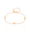 Pulseira Elos Gomos Lisos 4 mm Banhado a Ouro 18K