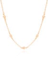 Choker Elos Estrela Cristal 6 mm Banhado a Ouro 18K