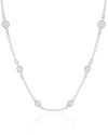 Choker Pontos de Luz Cristal Ródio Branco