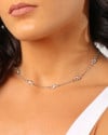 Choker Pontos de Luz Cristal Ródio Branco