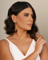 Choker Flores Bolinhas Banhado a Ouro 18K
