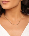 Choker Flores Bolinhas Banhado a Ouro 18K