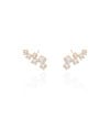 Ear Cuff Pontos de Luz Cristal 2.0 cm Banhado a Ouro 18K