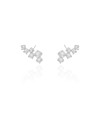 Ear Cuff Pontos de Luz Cristal 2.0 cm Ródio Branco