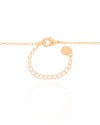 Gargantilha Elos Trevos Cristal Banhado a Ouro 18K - 45 cm