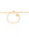 Gargantilha Gravata Elos Pontos de Luz Cristal Banhado a Ouro 18K - 50 cm