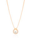Gargantilha Redondo Cravejado Ponto de Luz Cristal Banhado a Ouro 18K - 45 cm