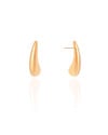 Brinco Gota Lisa 2.6 cm Banhado a Ouro 18K