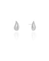 Brinco Gota Lisa 1.5 cm Ródio Branco