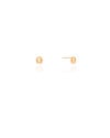 Brinco Redondo Liso 4 mm Banhado a Ouro 18K