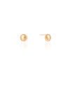 Brinco Redondo Liso 8 mm Banhado a Ouro 18K