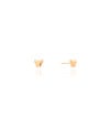 Brinco Borboleta Lisa 5 mm Banhado a Ouro 18K