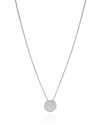 Gargantilha Veneziana Redondo Cravejado Cristal Ródio Branco - 45 cm