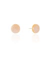 Brinco Redondo Cravejado Cristal 1.4 cm Banhado a Ouro 18K