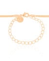 Choker Malha Fita 3 mm Banhado a Ouro 18K