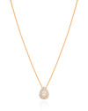 Gargantilha Veneziana Gota Cravejada Cristal Banhado a Ouro 18K - 40 cm