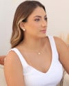 Gargantilha Veneziana Gota Cravejada Cristal Banhado a Ouro 18K - 40 cm