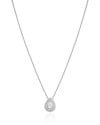 Gargantilha Veneziana Gota Cravejada Cristal Ródio Branco - 40 cm