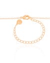 Gargantilha Elos Trevos Cravejados Cristal Banhado a Ouro 18K - 45 cm