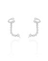 Ear Line Pontos de Luz Cristal Ródio Branco