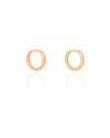 Brinco Argola Click Lisa 1.4 cm Banhado a Ouro 18K