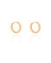Brinco Argola Click Lisa 1.6 cm Banhado a Ouro 18K