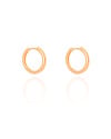 Brinco Argola Click Lisa 1.8 cm Banhado a Ouro 18K