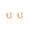 Brinco Argola Click Lisa 1.7 cm Banhado a Ouro 18K