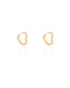 Brinco Argola Click Coração 1.4 cm Banhado a Ouro 18K