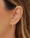 Brinco Argola Click Coração 1.4 cm Banhado a Ouro 18K