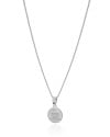 Gargantilha Eu Amo Ser Mãe Coração Cristal Ródio Branco - 45 cm