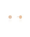 Brinco Redondo Cravejado Cristal 9 mm Banhado a Ouro 18K