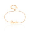 Pulseira Veneziana Dinda Fecho Gravata Banhado a Ouro 18K