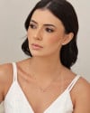 Gargantilha Veneziana Ponto de Luz Cristal 5 mm Banhado a Ouro 18K - 45 cm
