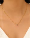 Gargantilha Veneziana Ponto de Luz Cristal 5 mm Banhado a Ouro 18K - 45 cm