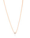 Gargantilha Veneziana Ponto de Luz Cristal 5 mm Banhado a Ouro 18K - 45 cm