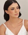 Brinco Ponto de Luz Cristal 6 mm Banhado a Ouro 18K