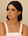 Brinco Argola Reta Lisa 1.9 cm Banhado a Ouro 18K