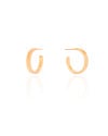 Brinco Argola Reta Lisa 1.9 cm Banhado a Ouro 18K