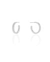 Brinco Argola Reta Lisa 1.9 cm Ródio Branco