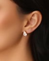 Conjunto Gota Cristal Banhado a Ouro 18K